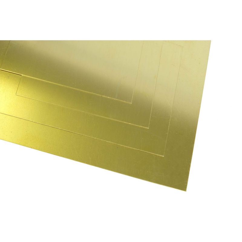 Messingblech 0.3-1mm (Ms63 / CuZn37 / 2.0321) Platten Blech Zuschnitt wählbar Wunschmaß möglich 100x100mm