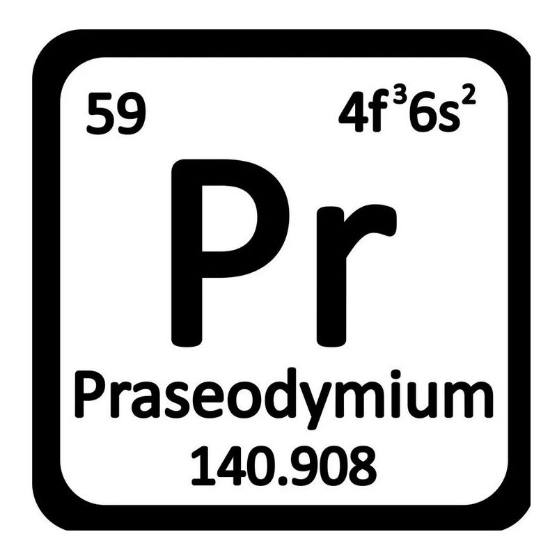 Praseodymium Metall 99,9% pure metal Metall element Pr Element 59 Praseodym