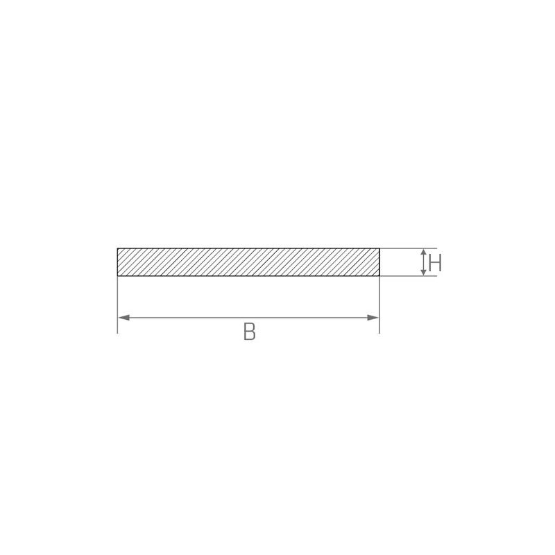 Federstahl Blechstreifen 1.4310 Flachstange 0.5x20mm-6x90mm Zuschnitt  Streifen 0.5-1 Meter