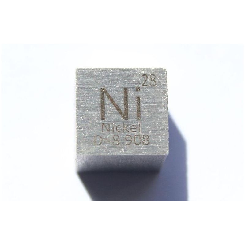 Nickel Metall Würfel 10x10mm poliert 99,6% Reinheit cube