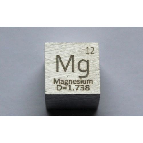 Magnesium Mg Metall Würfel 10x10mm poliert 99,95% Reinheit cube