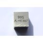 Titan Ti Metall Würfel 10x10mm poliert 99,5% Reinheit cube