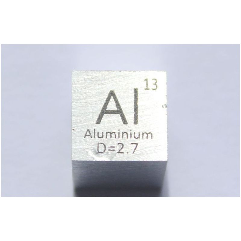 Aluminium Al Metall Würfel 10x10mm poliert 99,99% Reinheit cube