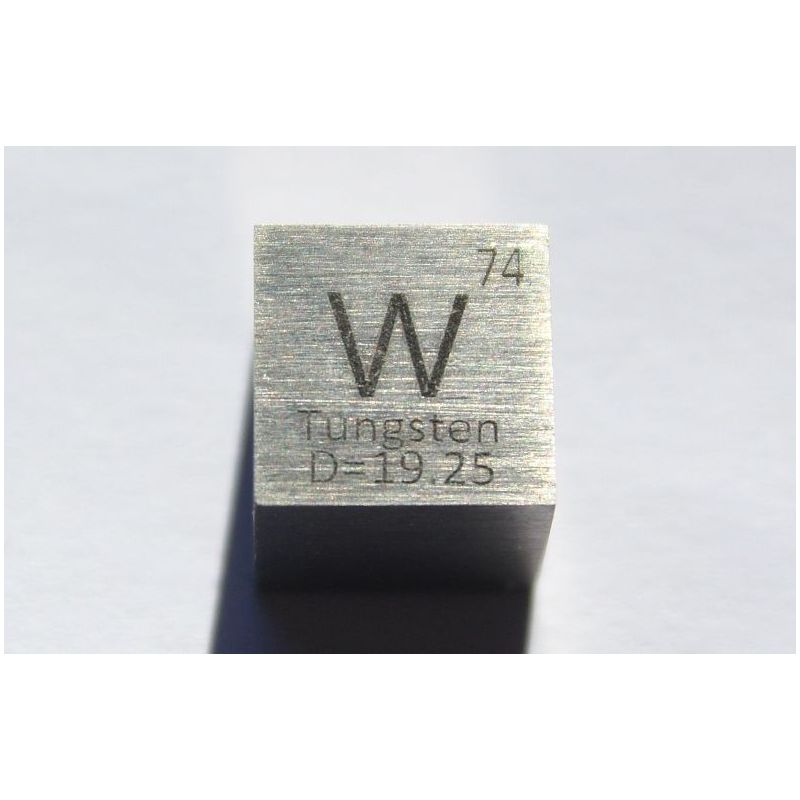 Wolfram W Metall Würfel 10x10mm poliert 99,95% Reinheit cube