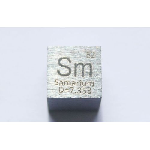 Samarium Sm Metall Würfel 10x10mm poliert 99,95% Reinheit cube