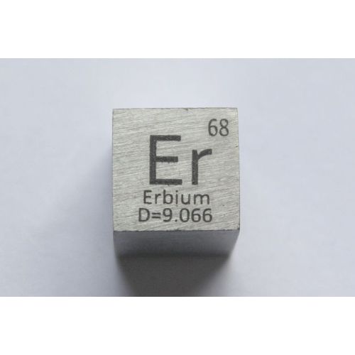 Erbium Er Metall Würfel 10x10mm poliert 99,9% Reinheit cube