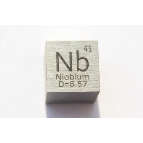 Niob Nb Metall Würfel 10x10mm poliert 99,95% Reinheit Niobium cube