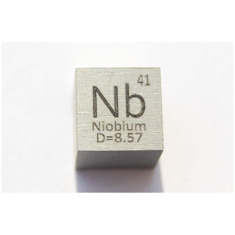 Niob Nb Metall Würfel 10x10mm poliert 99,95% Reinheit Niobium cube