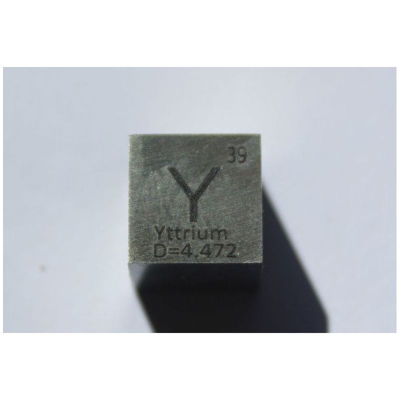 Yttrium Y Metall Würfel 10x10mm poliert 99,9% Reinheit cube