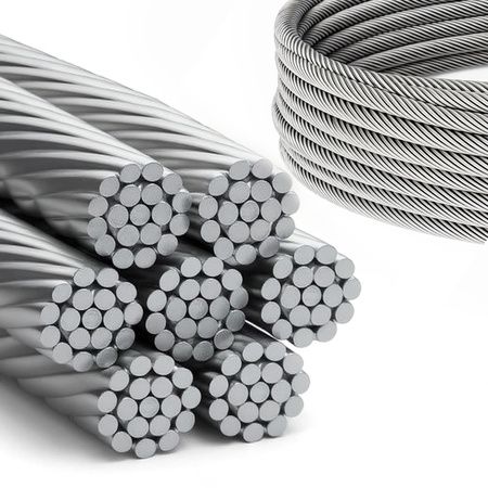 Edelstahl Drahtseil kaufen: V4A Edelstahlseil 1–8mm 7x7 und 7x19 | Evek GmbH