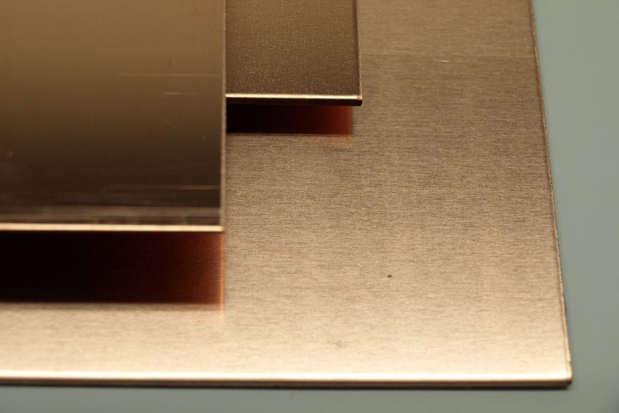 Kupferblech 2000×1000mm – Großformatige Kupferplatten nach Maß
